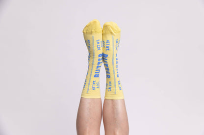 Butter Stick Crew Socks in Soft Combed Cotton