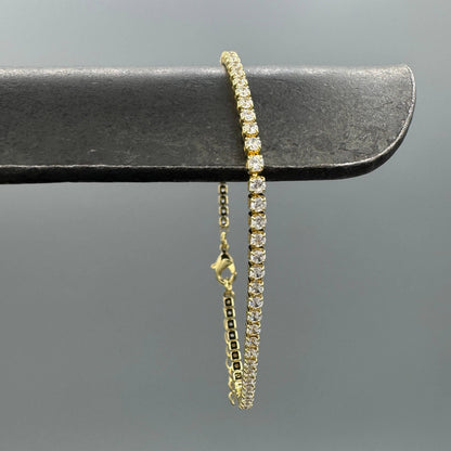 14k Gold Filled Mini CZ Tennis Bracelet