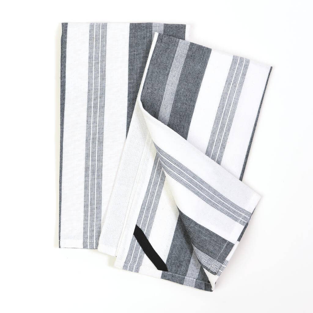 Hand Woven Guatemalan Kitchen Striped Towel Sets