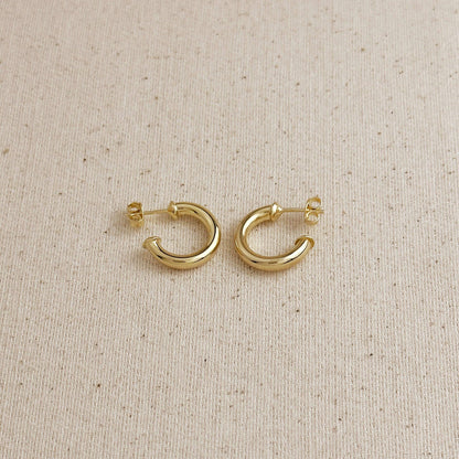 Mini Hoop Earrings (18k Gold Filled)