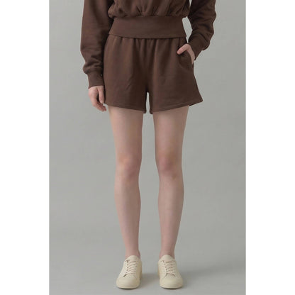 Cotton Terry Shorts with Side Pockets
