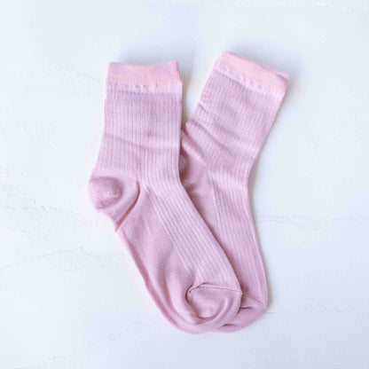 Lightweight Solid Socks