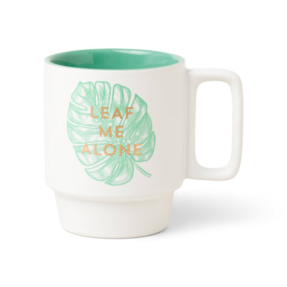 Leaf Me Alone Ceramic Mug