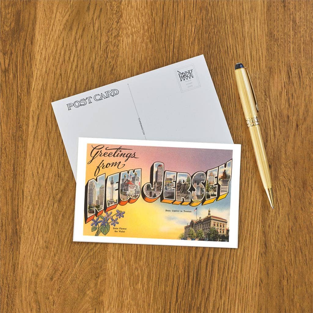 Greetings from New Jersey Postcard