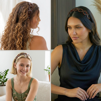 French Circle Tortoise Shell Acetate Headband