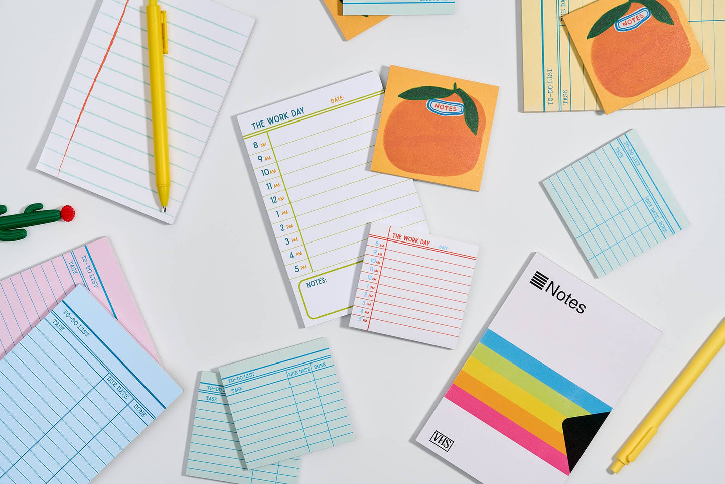 Cutie Orange Grocery Sticky Notes