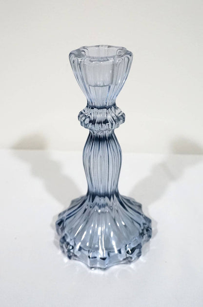 Glass Candlestick Holder, Taper Candle Stand