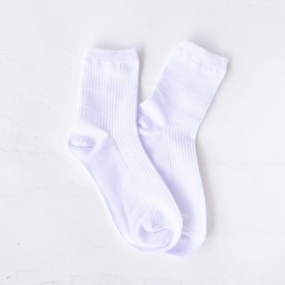 Lightweight Solid Socks