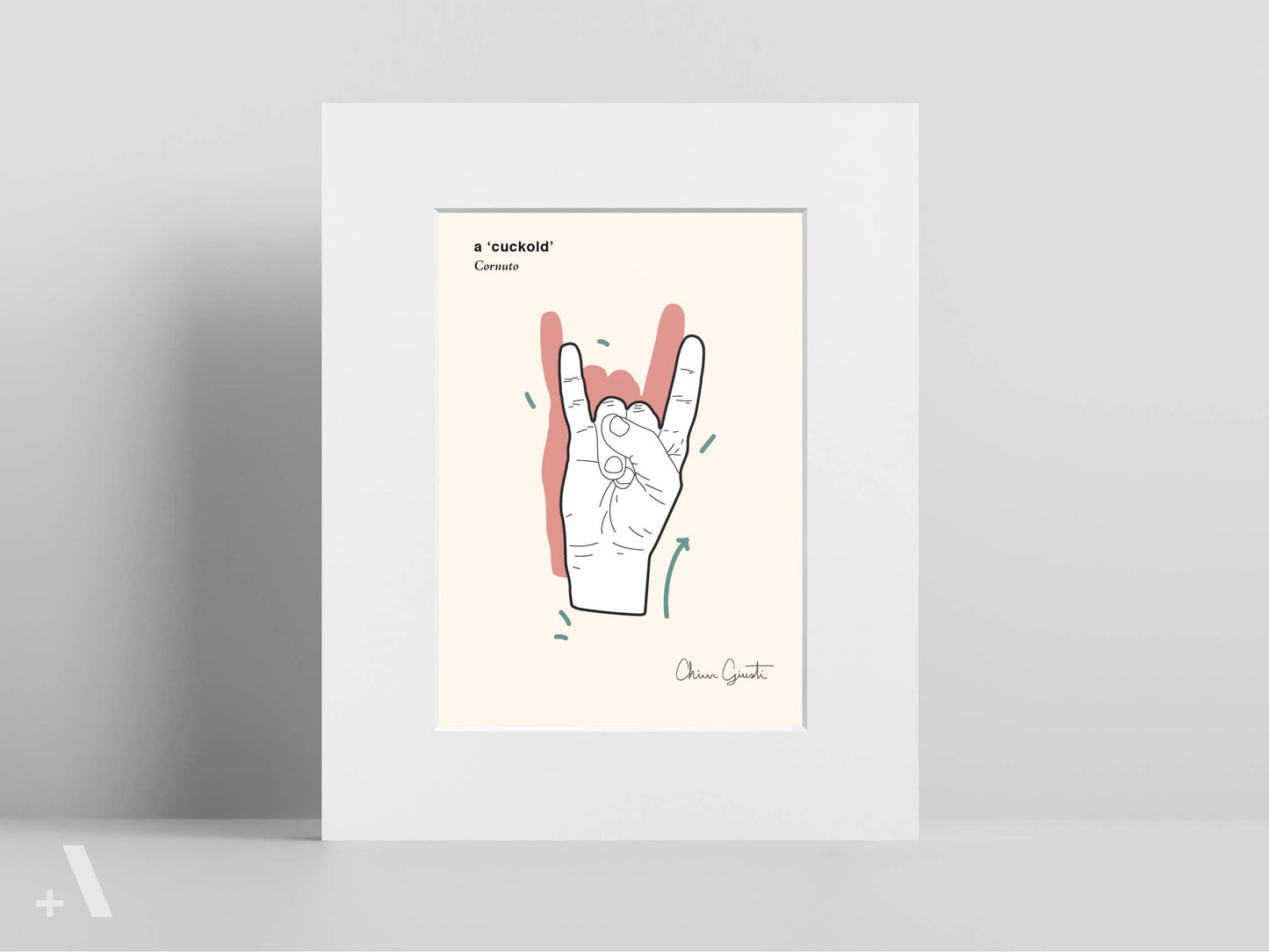Italian Hand Gestures Illustrated Art Print