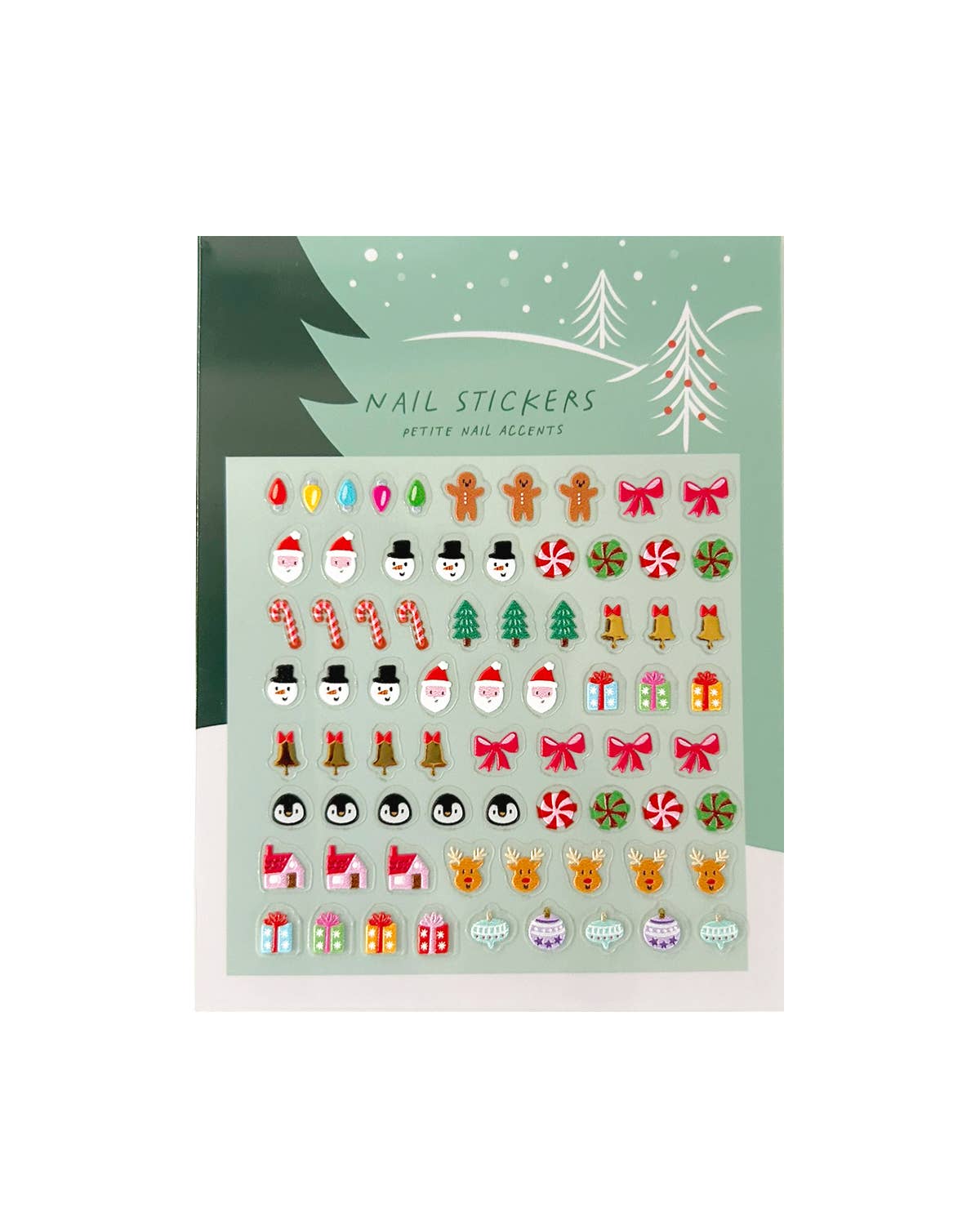 Holiday Petite Nail Stickers Sheet