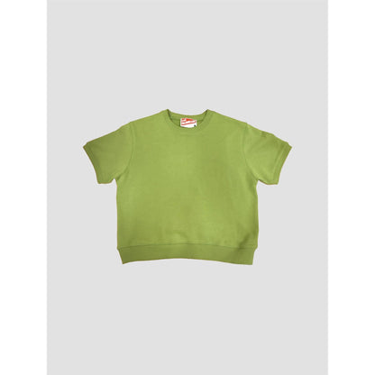 Organic Cotton Terry Short Sleeve Crewneck Sweatshirt