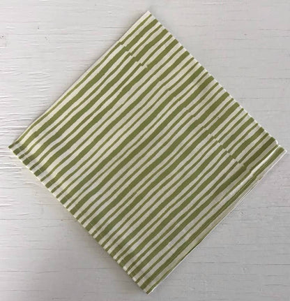 Napkins Daffodil Stripe Green