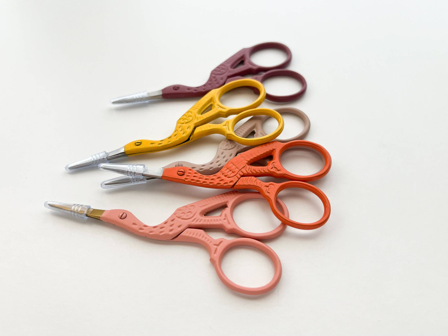 Bird scissors, small sewing scissors, stork scissors