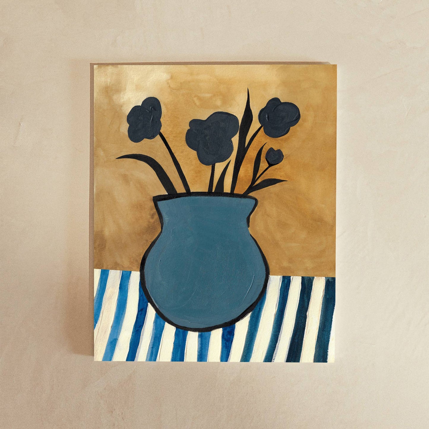 Modern Colorful Floral Vase Art