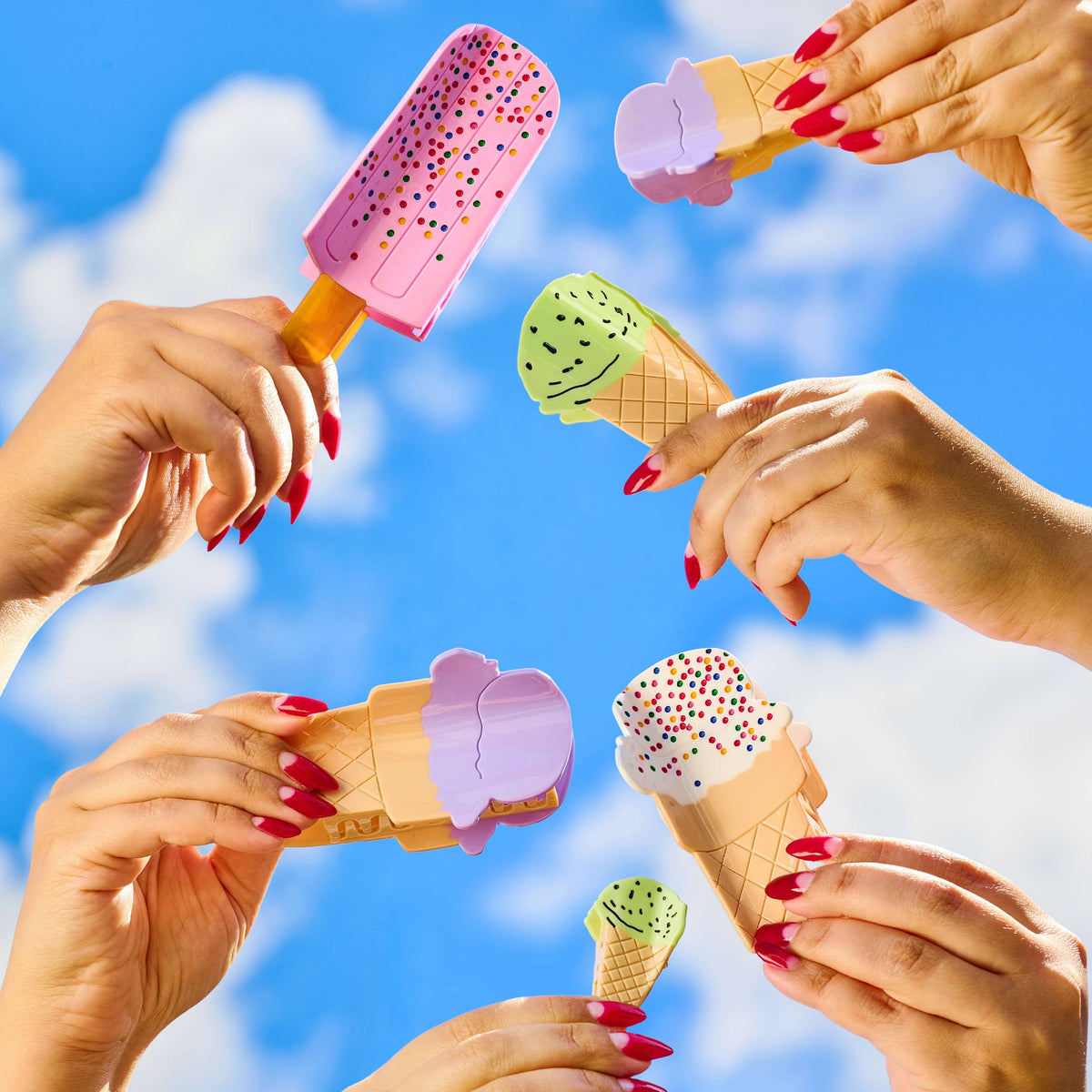 Mini Popsicle Acetate Hair Claw Clip
