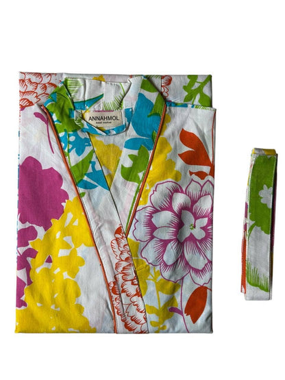 Soft Pure Cotton Kimono Robe