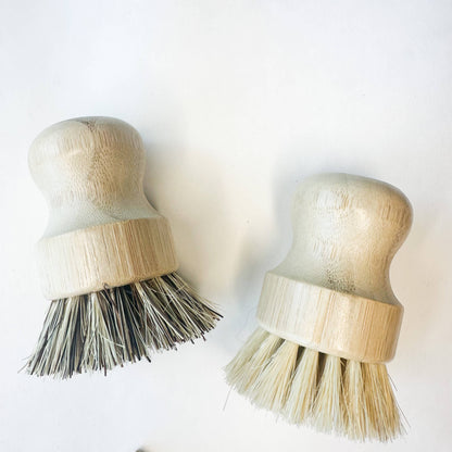 Natural Wood Pot Brush Eco Kitchen Scrubber
