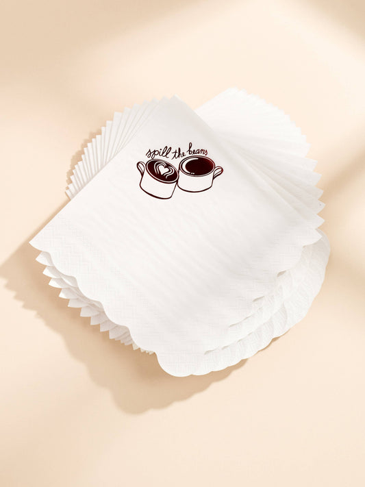 Spill the Beans Cocktail Napkins Set of 20
