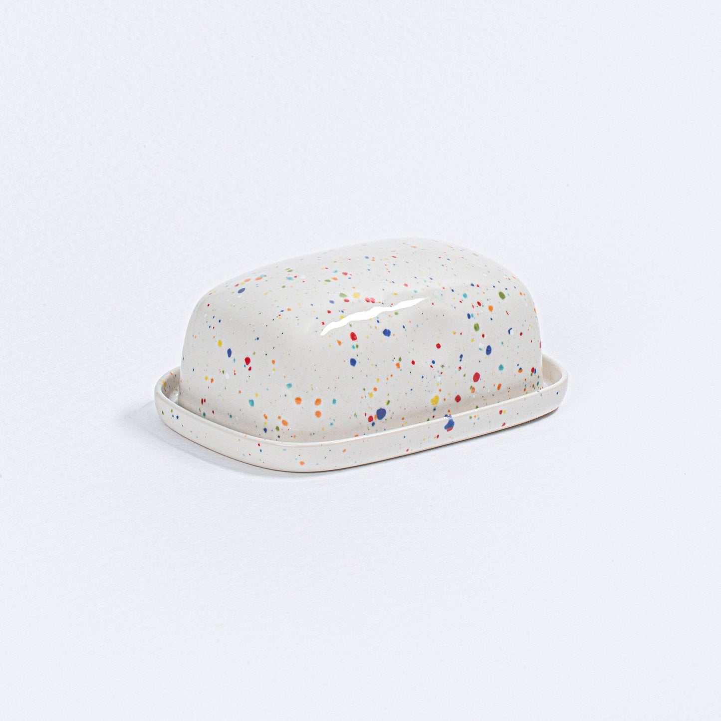 White Ceramic Butter Dish