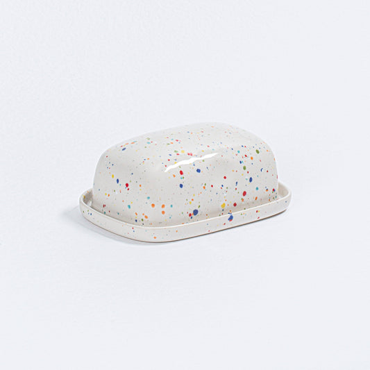 White Ceramic Butter Dish