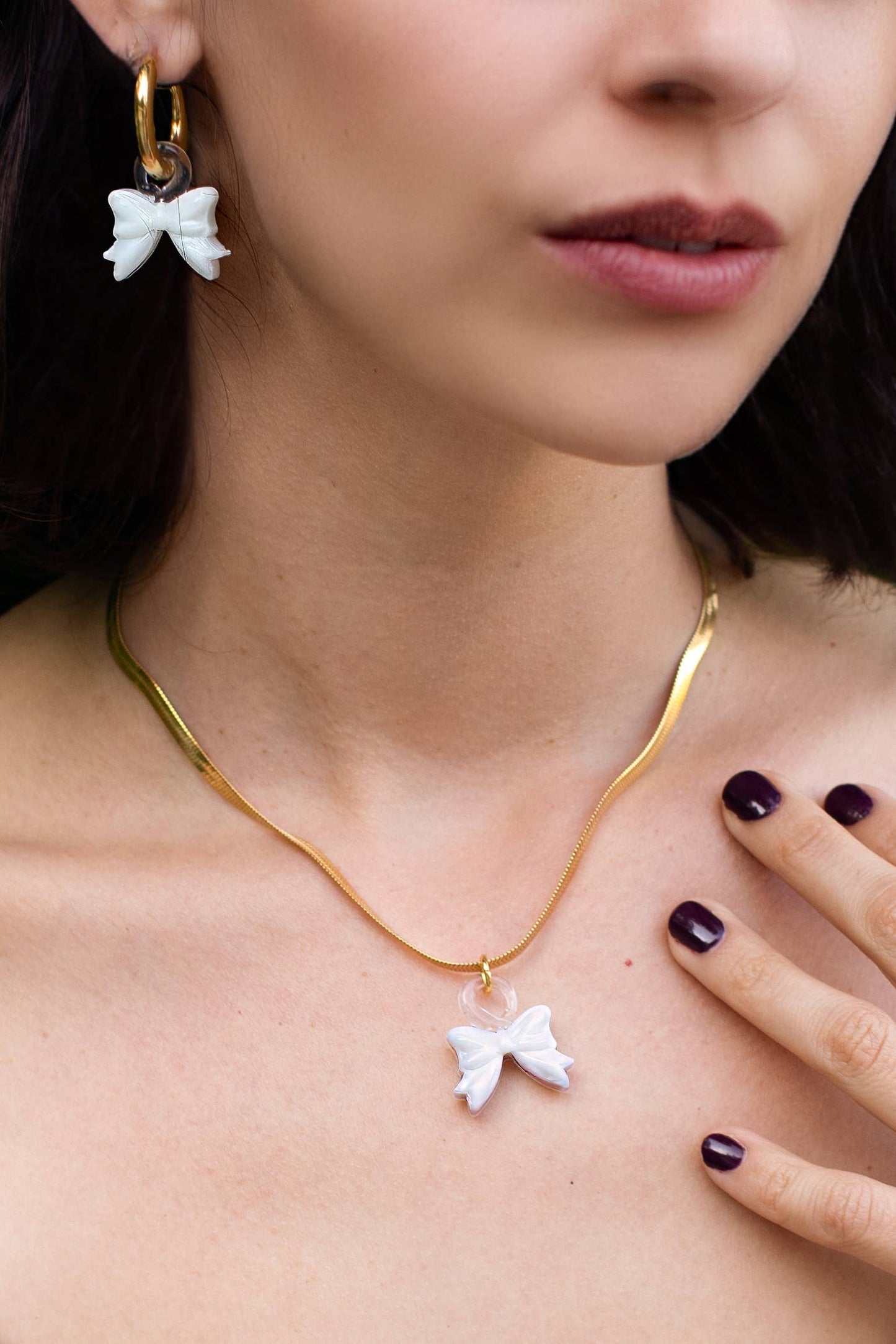 Bowie Necklace - 18K + Murano Glass