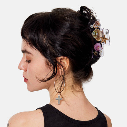 Seashell Box Claw Hair Clip