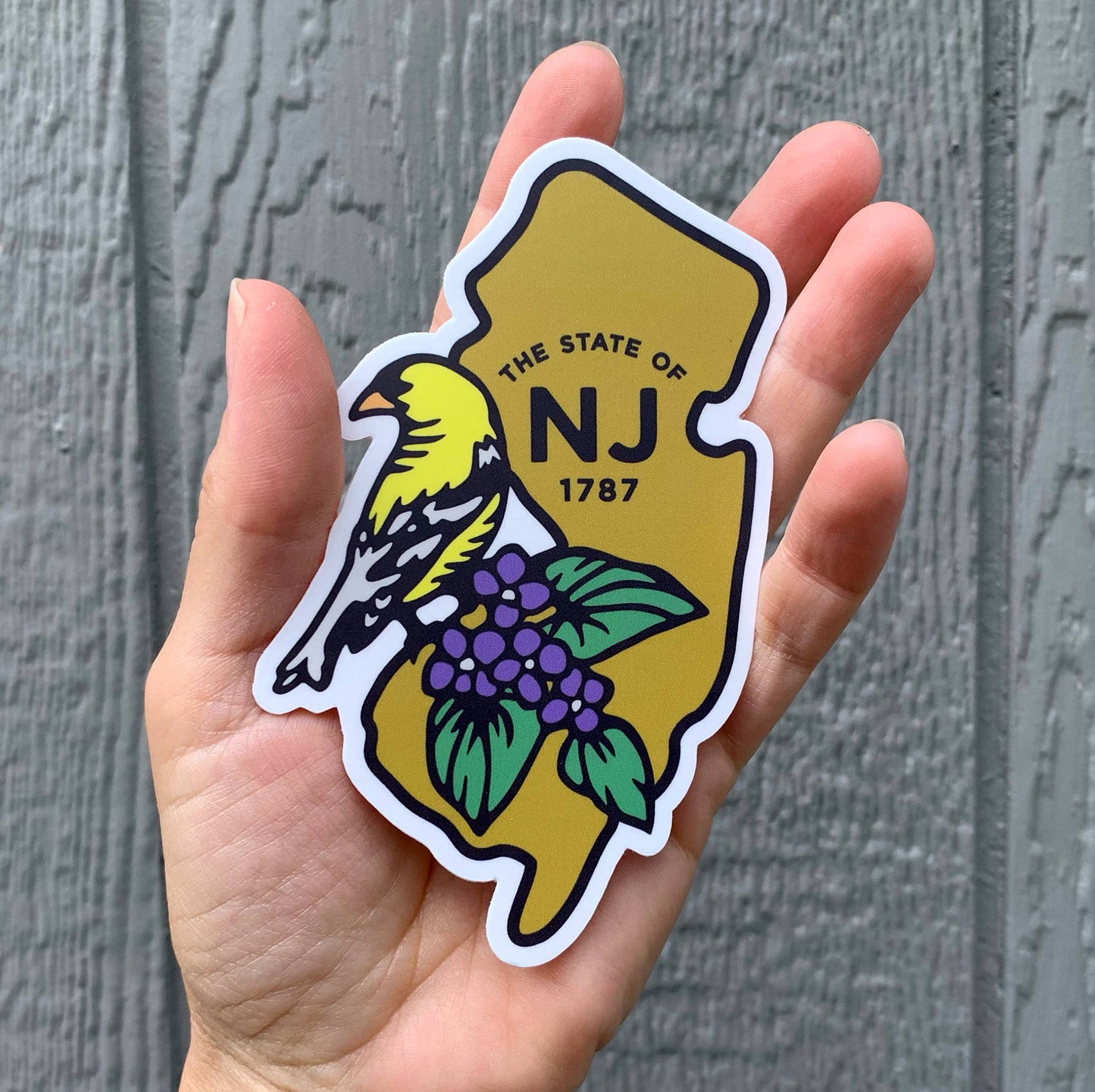 State of New Jersey Sticker