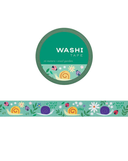 Snail Garden Washi Tape Roll