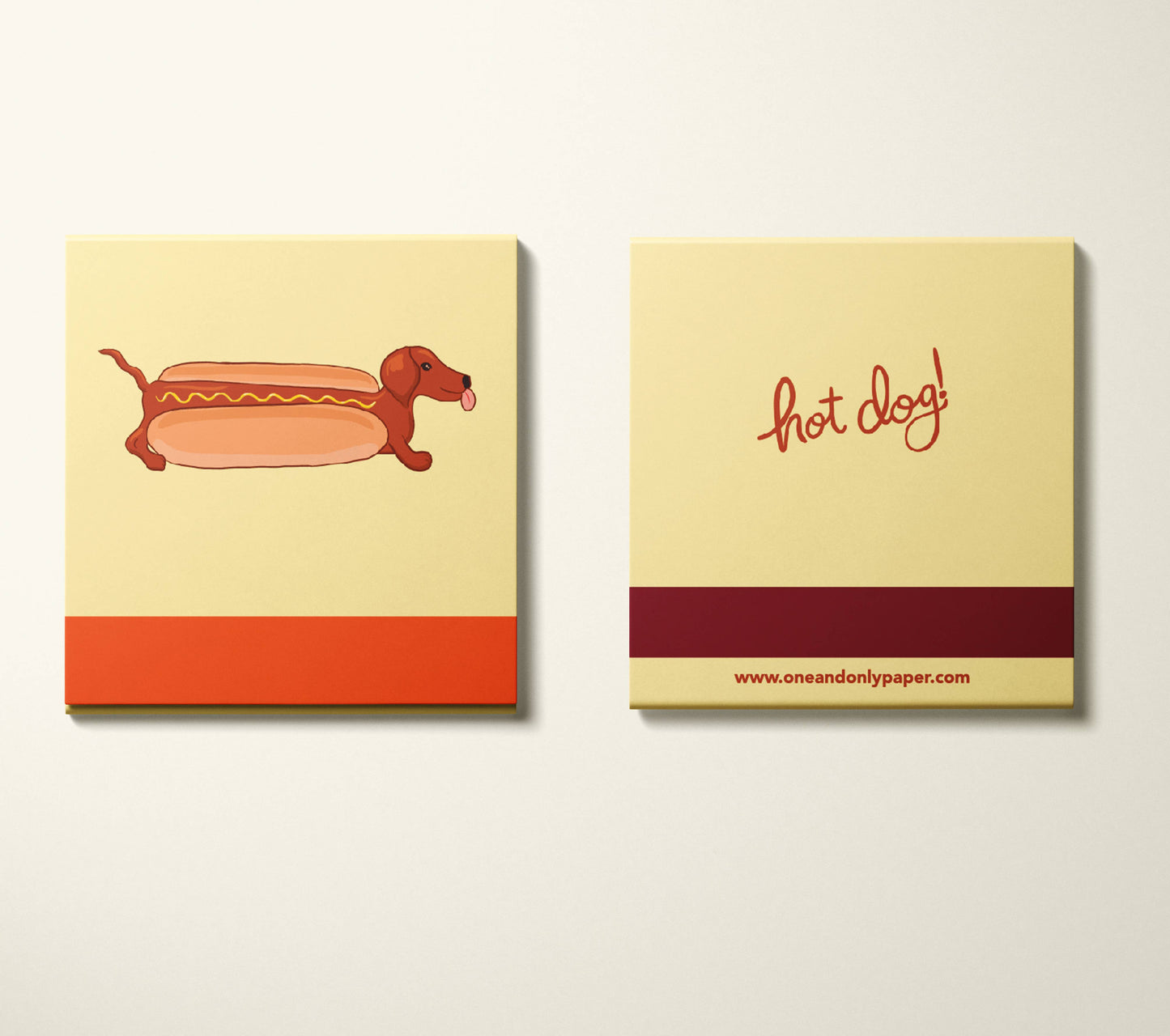 Hot Dog Printed 10 Stem Matchbook