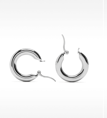 Chunky Classic Waterproof Hoop Earrings