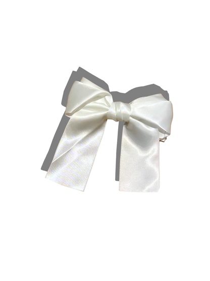 Handmade Satin Hair Bow Clip