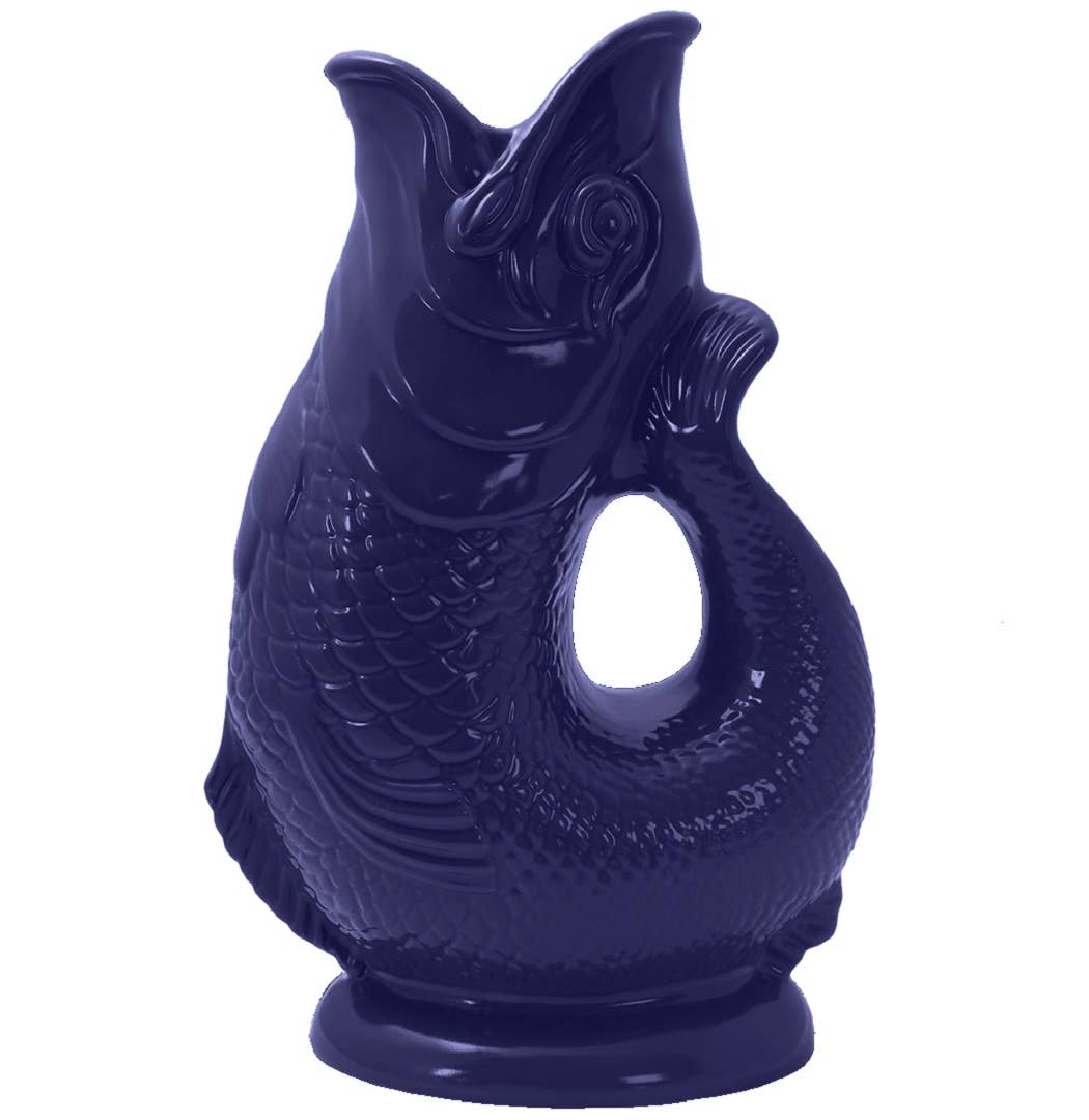 Cobalt Blue Gluggle Jug