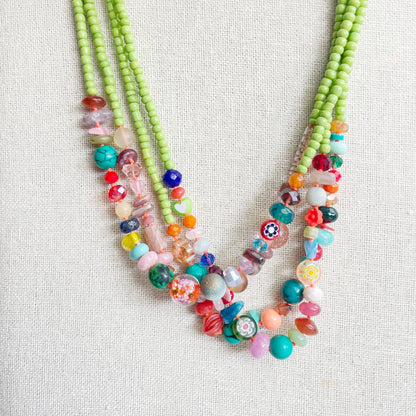 Tutti  Colorful Beaded Necklace