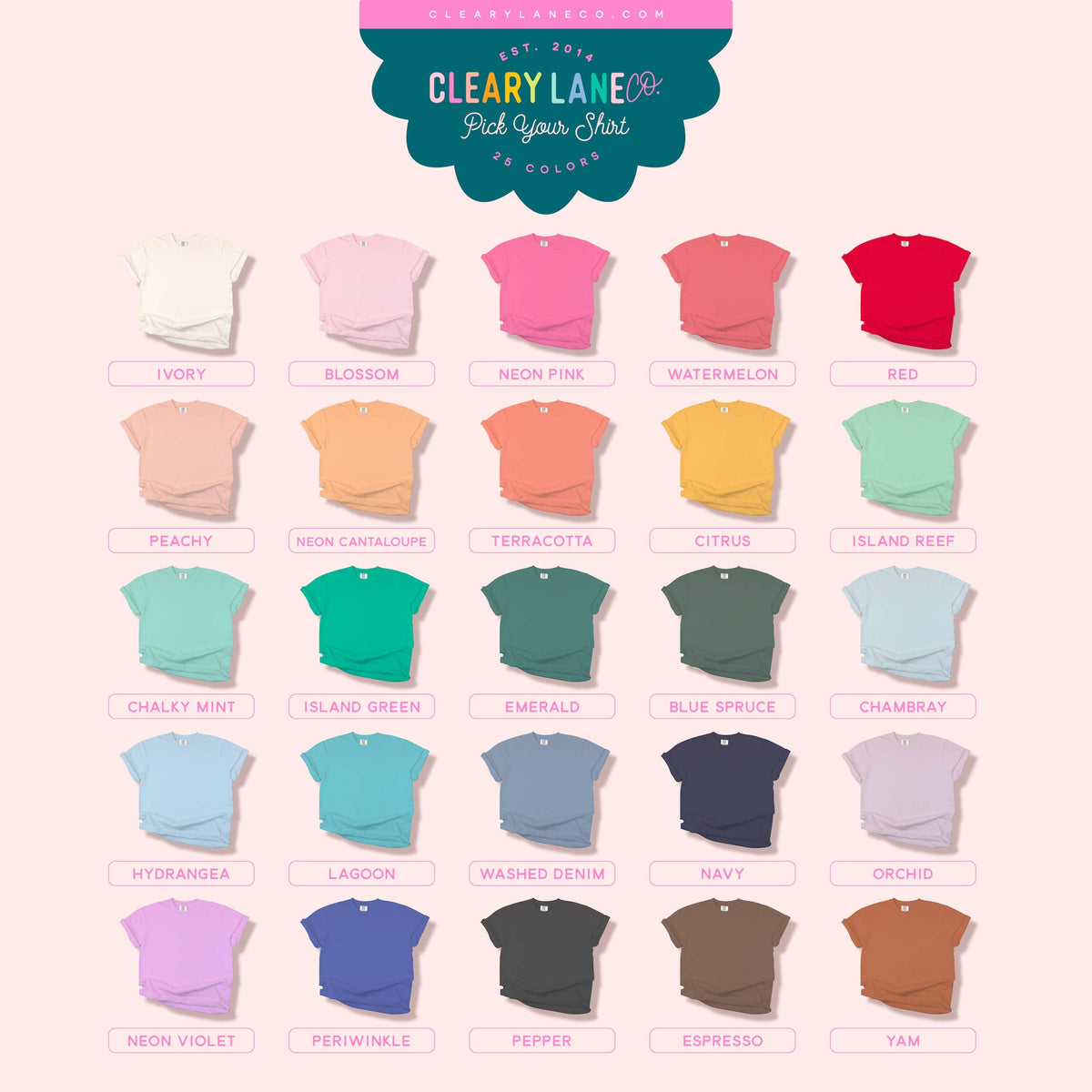 Custom Rainbow Embroidered Wording Tee