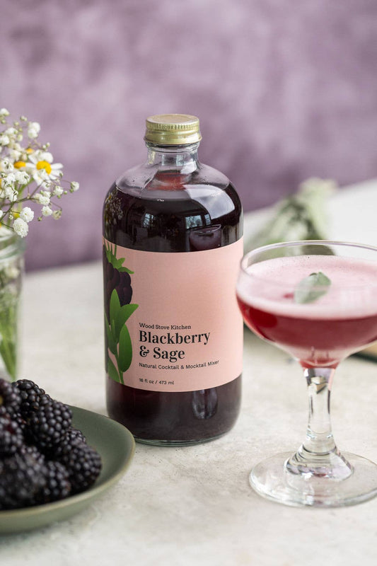 Cocktail Mixer with Blackberry & Sage