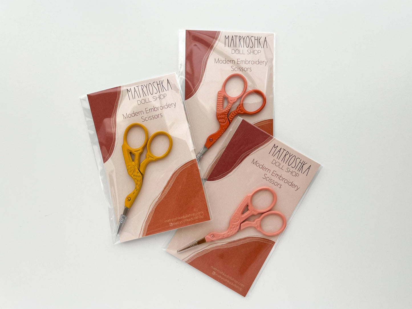 Bird scissors, small sewing scissors, stork scissors