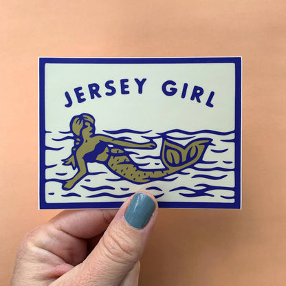 Jersey Girl Mermaid Sticker