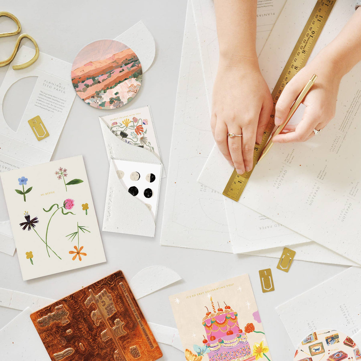 Birthday Mini Greeting Card Plantable Seed Paper