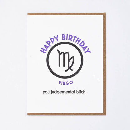 Virgo Birthday Greeting Card