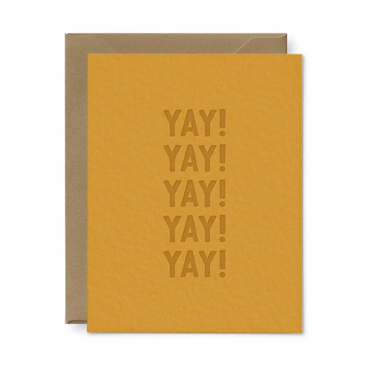 Yay! Yay! Yay! Congratulations Greeting Card