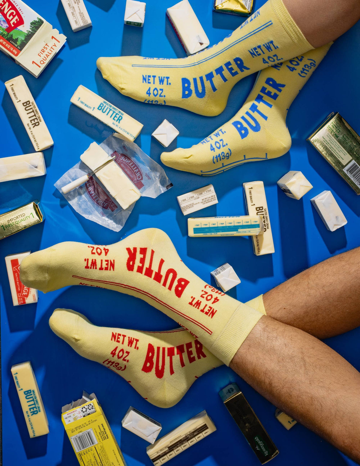 Butter Stick Crew Socks in Soft Combed Cotton