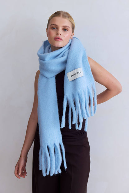 Glacier Blue Stockholm Recycled Winter Scarf