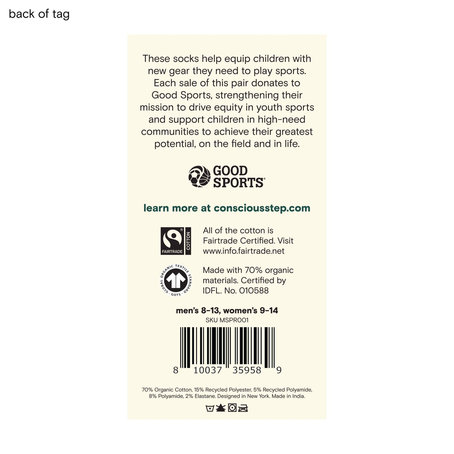 Organic Soccer Ball Socks