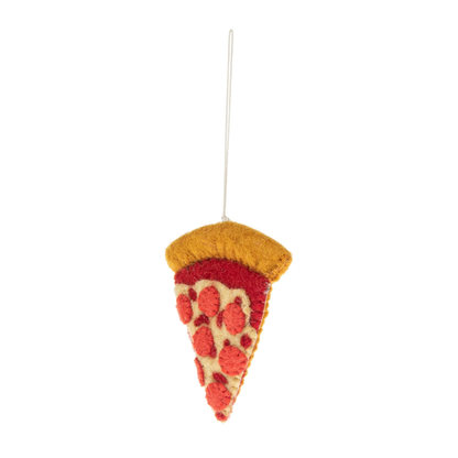 Felt Pizza Slice Christmas Ornament, NYC