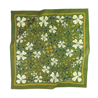 No. 152 Josephine Hand Screen-Printed Cotton Bandana