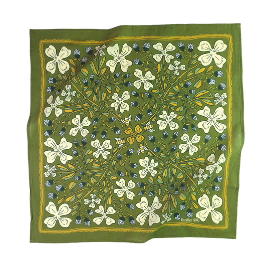 No. 152 Josephine Hand Screen-Printed Cotton Bandana