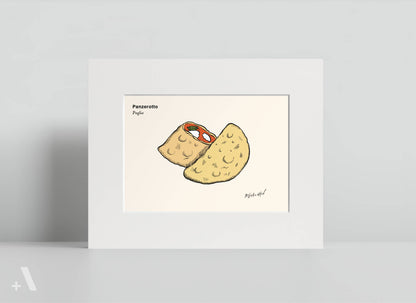 Pizzas of Italy Illustrated Art Print