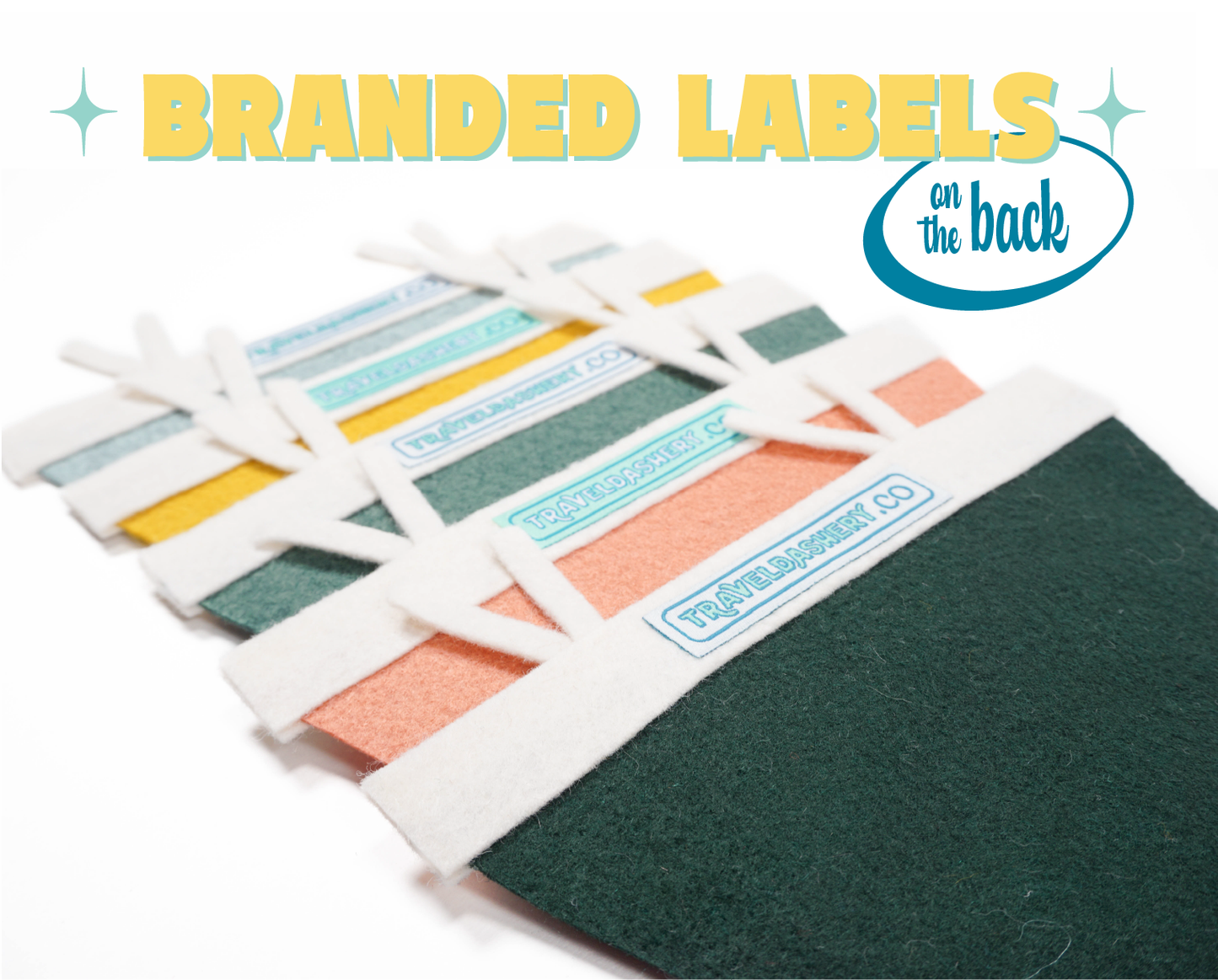 New Jersey Hand Lettered Wool Felt Pennant