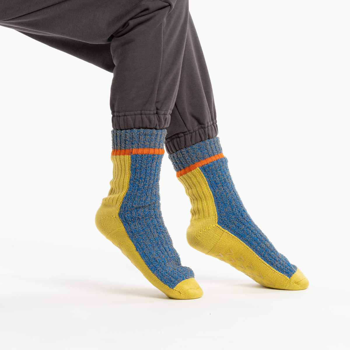 Color Ragg Fleece Lined Knit House Socks
