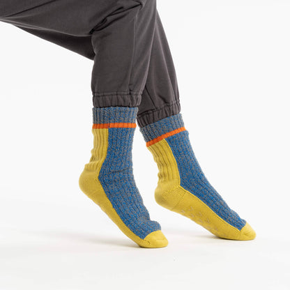 Color Ragg Fleece Lined Knit House Socks